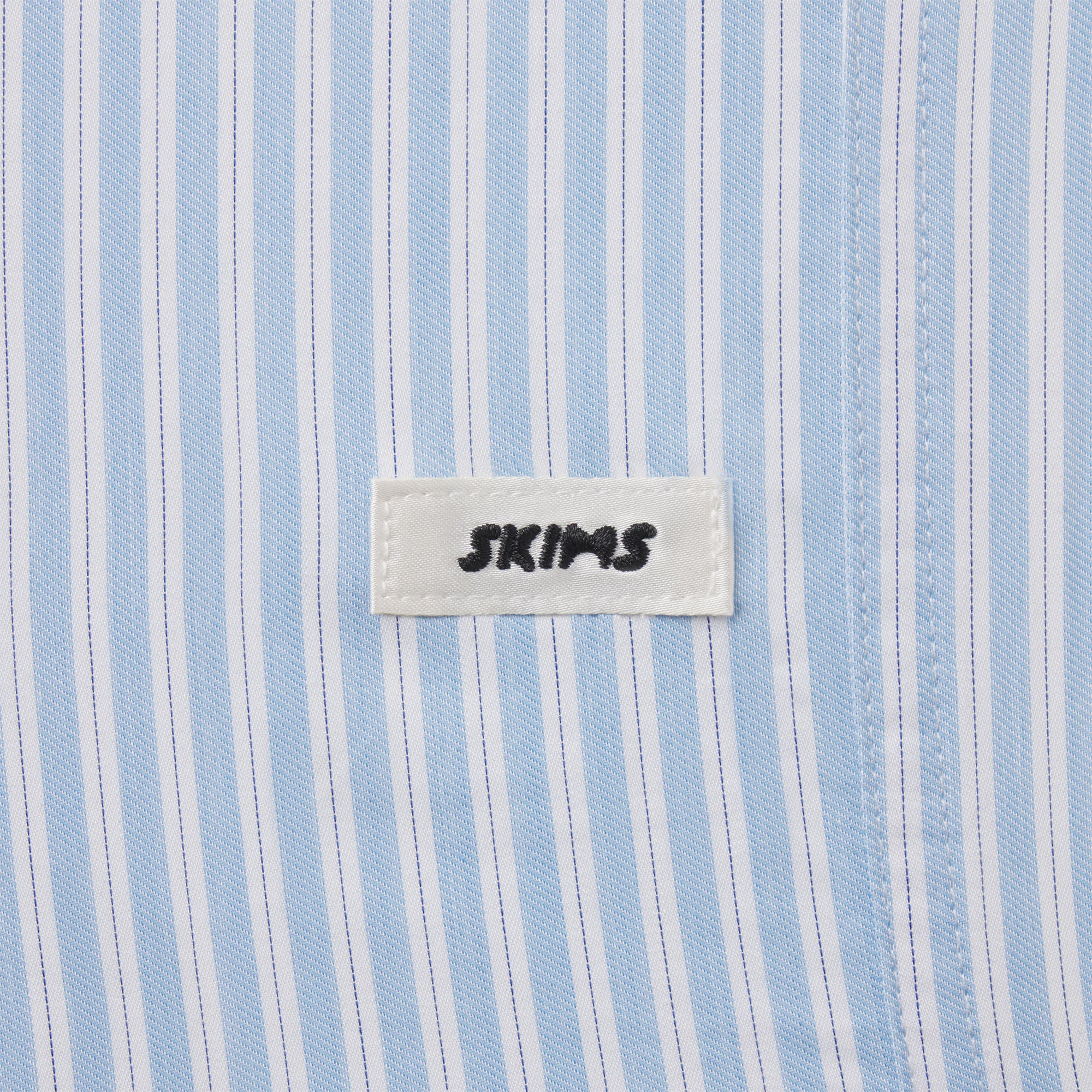 COTTON POPLIN SLEEP OVERSIZED PANT | MARINA MESH STRIPE
