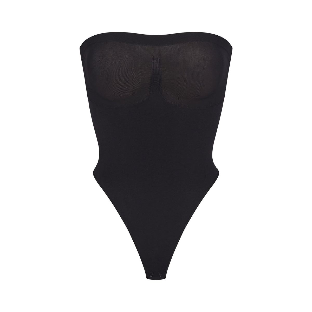 SEAMLESS SCULPT STRAPLESS THONG BODYSUIT | ONYX
