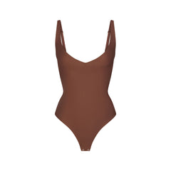 SKIMS BODY CORE SCULPT PLUNGE THONG BODYSUIT | JASPER