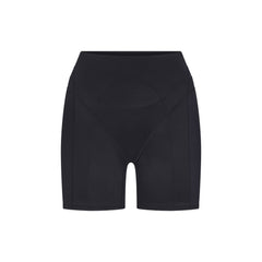 NikeSKIMS SATIN SHINE PANELED 5” BIKER SHORT | OBSIDIAN