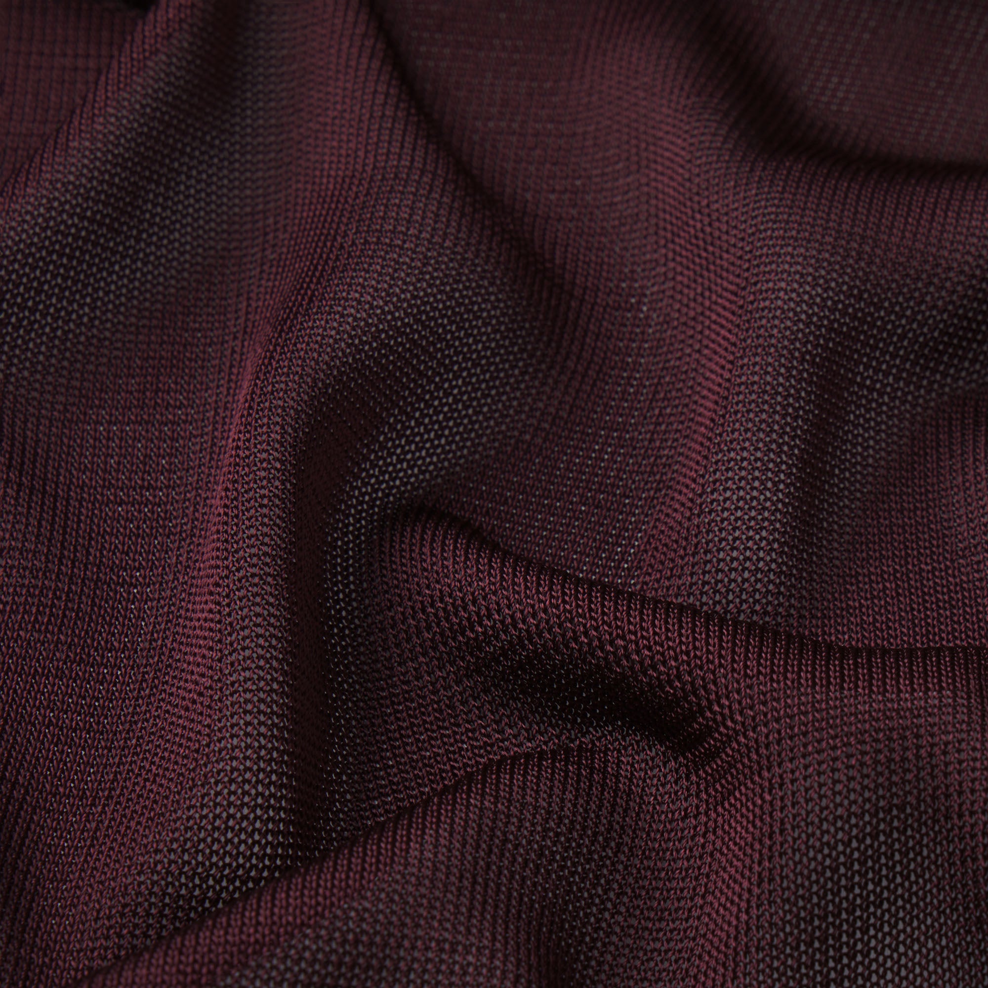 SLINKY KNIT CREW NECK LONG SLEEVE TOP | CURRANT