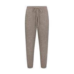 TWEED KNIT TEXTURED PANT | LATTE