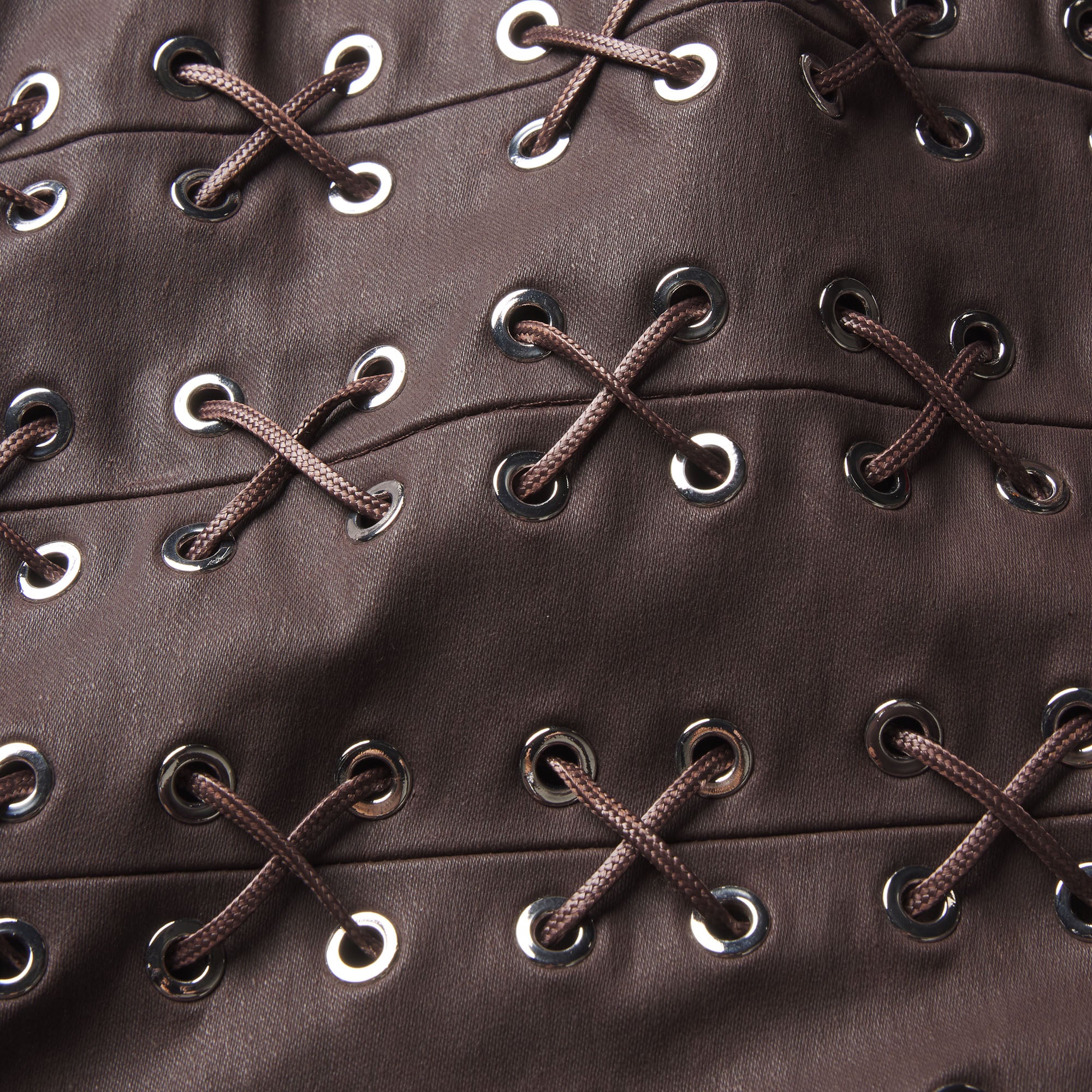 LUDOVIC DE SAINT SERNIN X SKIMS WAXED COTTON MINI DRESS | COCOA