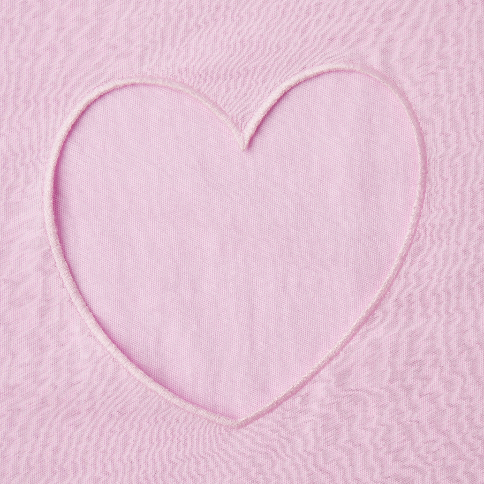 WORN IN JERSEY HEART ONESIE | BABY PINK
