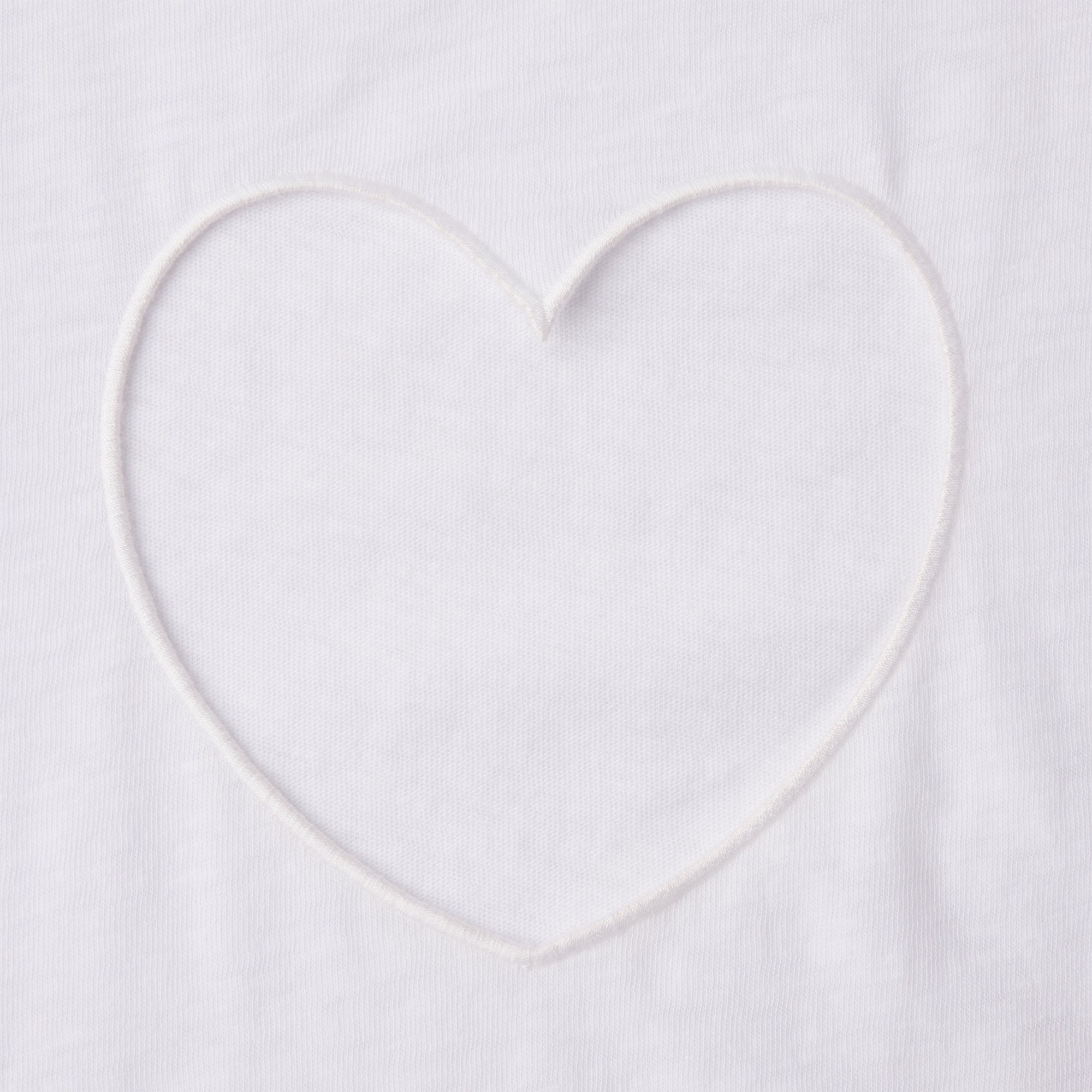 WORN IN JERSEY OVERSIZED HEART T-SHIRT | SNOW