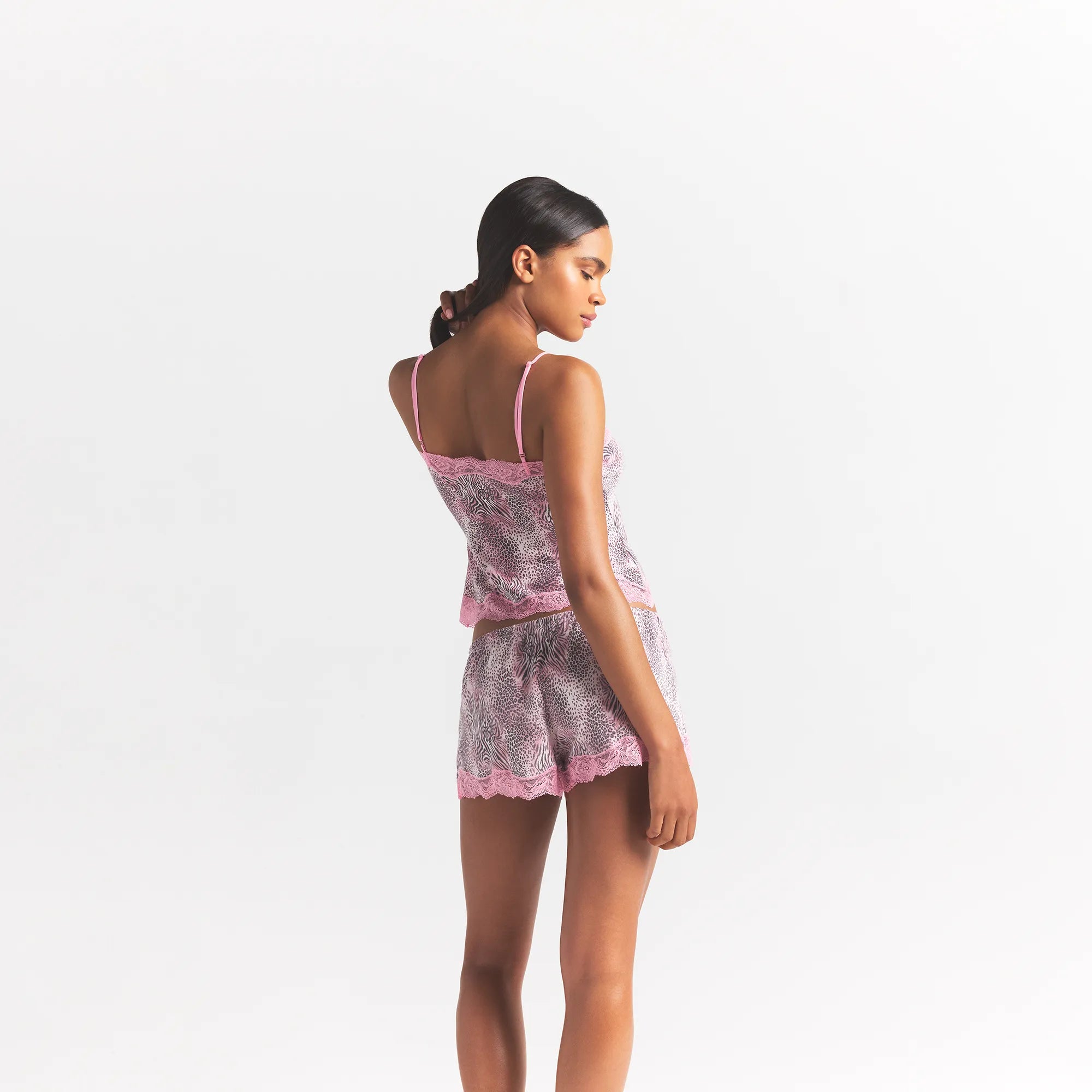 SKIMS SLEEP CAMI AND SHORT SET | BLOOM MINI MULTI ANIMAL