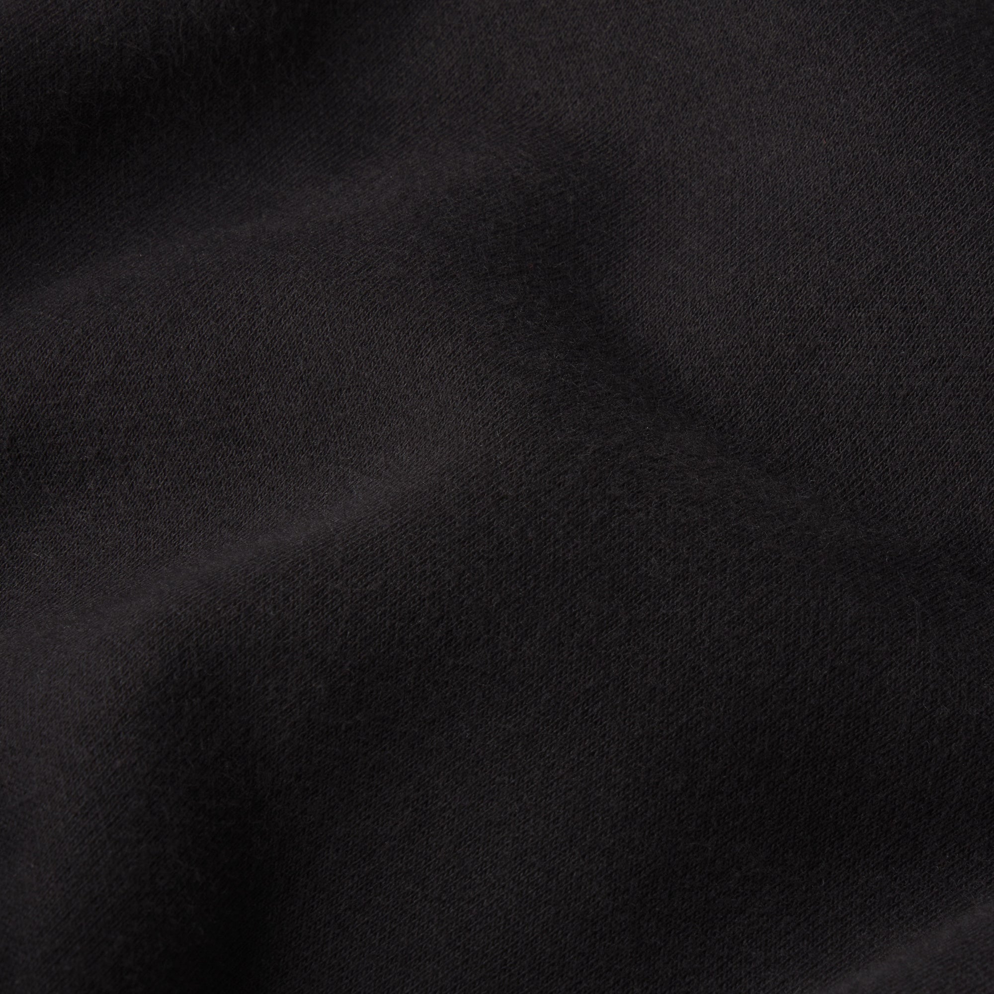 COTTON FLEECE CROPPED HOODIE WITH EMBOSSED LOGO | ONYX