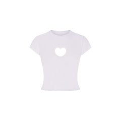 WORN IN JERSEY BABY HEART T-SHIRT | SNOW