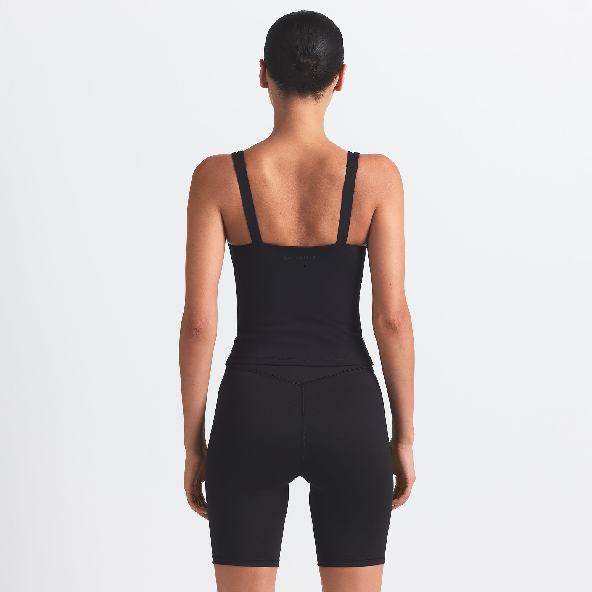 NikeSKIMS MATTE SQUARE NECK TANK | OBSIDIAN