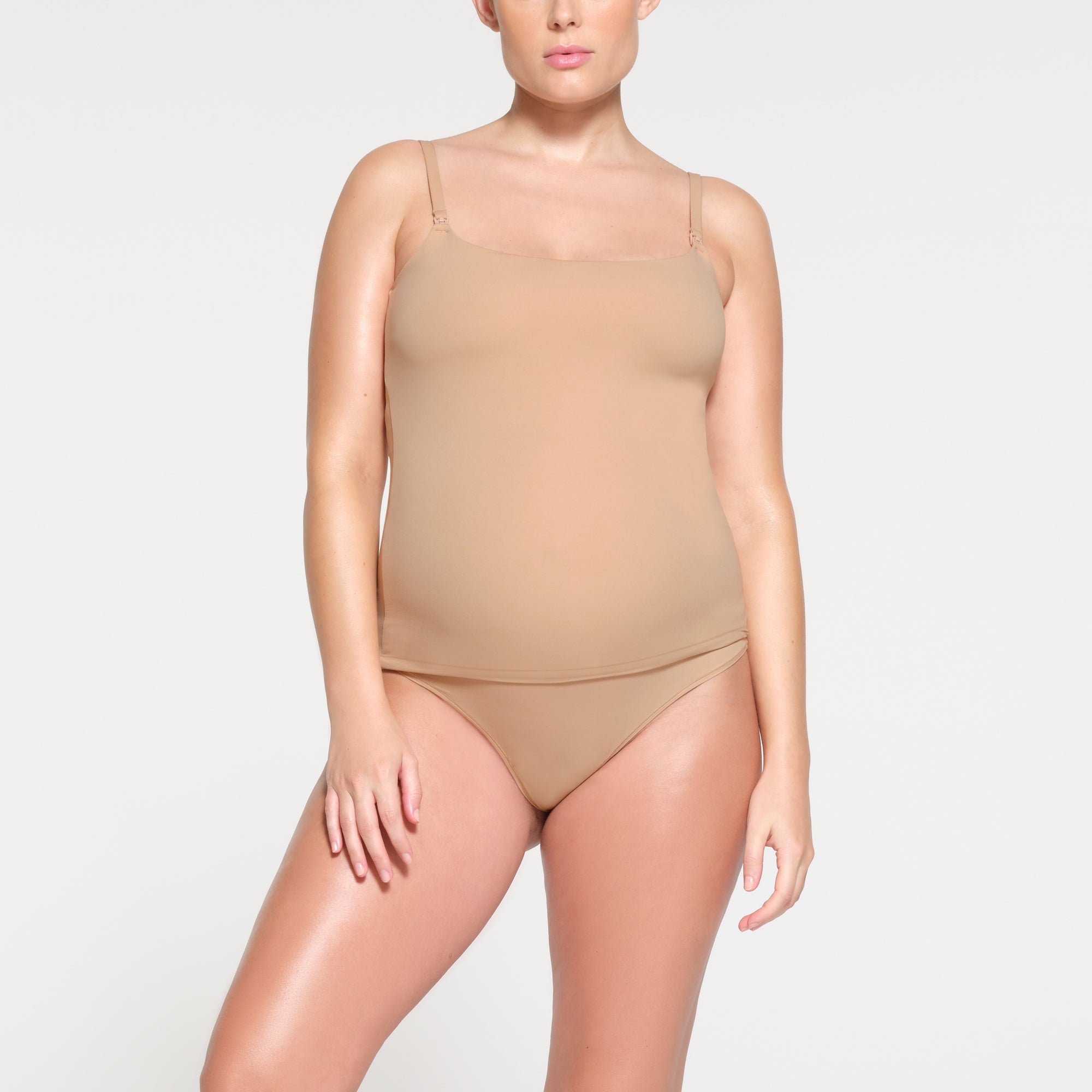 FITS EVERYBODY MATERNITY NURSING TANK | CLAY