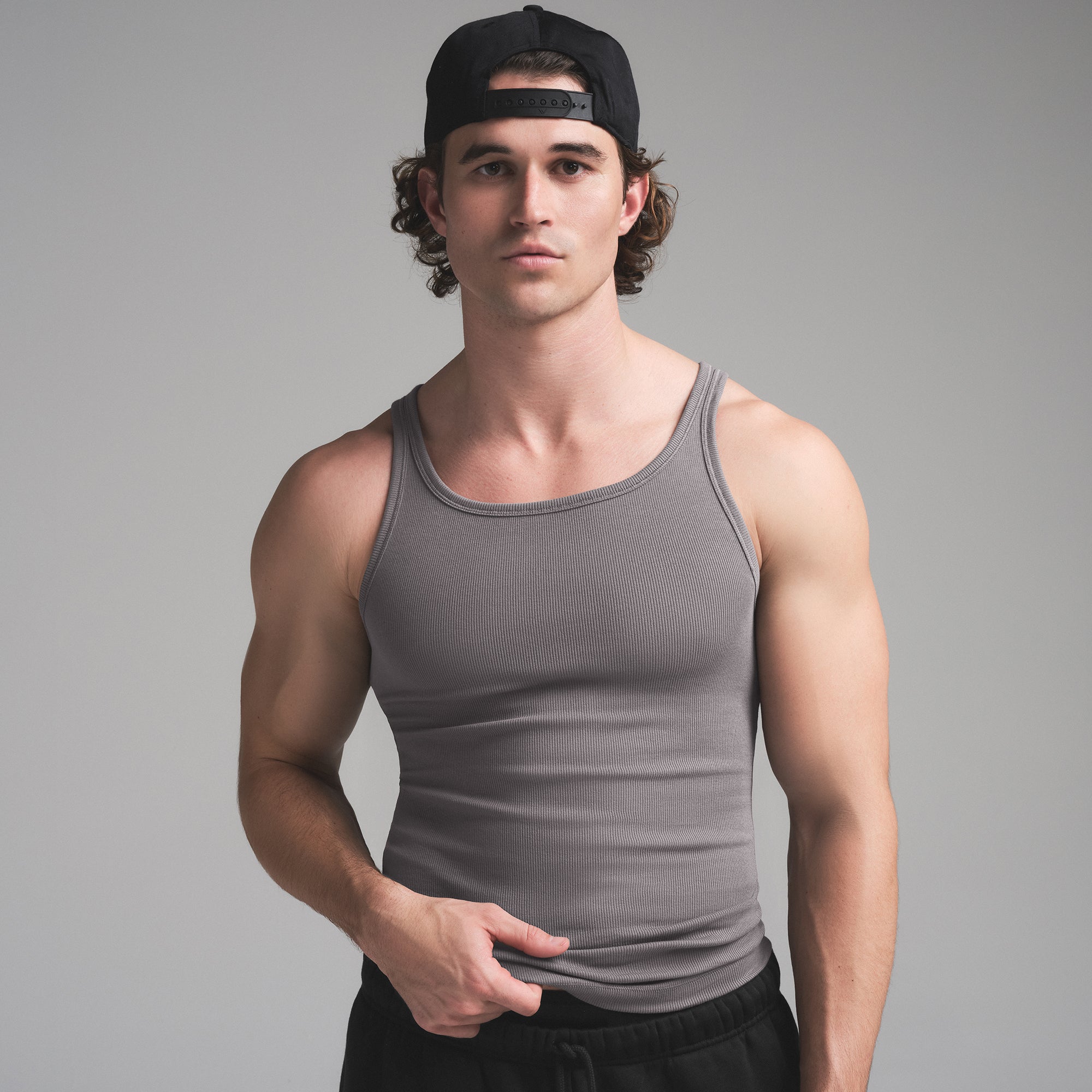 SKIMS COTTON MENS RIB TANK 3-PACK | HEATHER MULTI