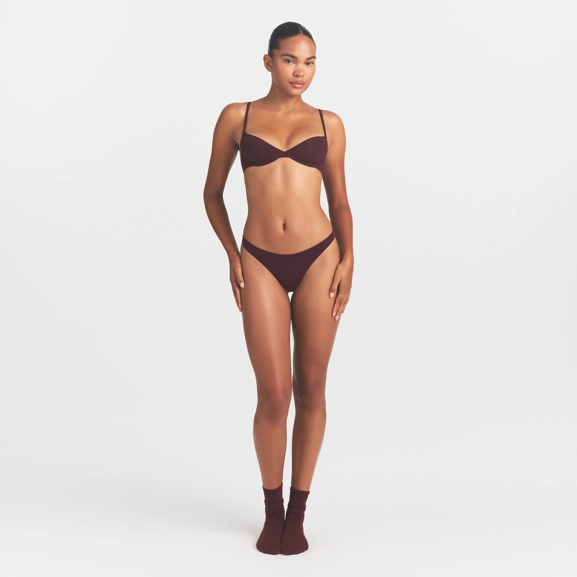 EVERYDAY COTTON THONG | CURRANT